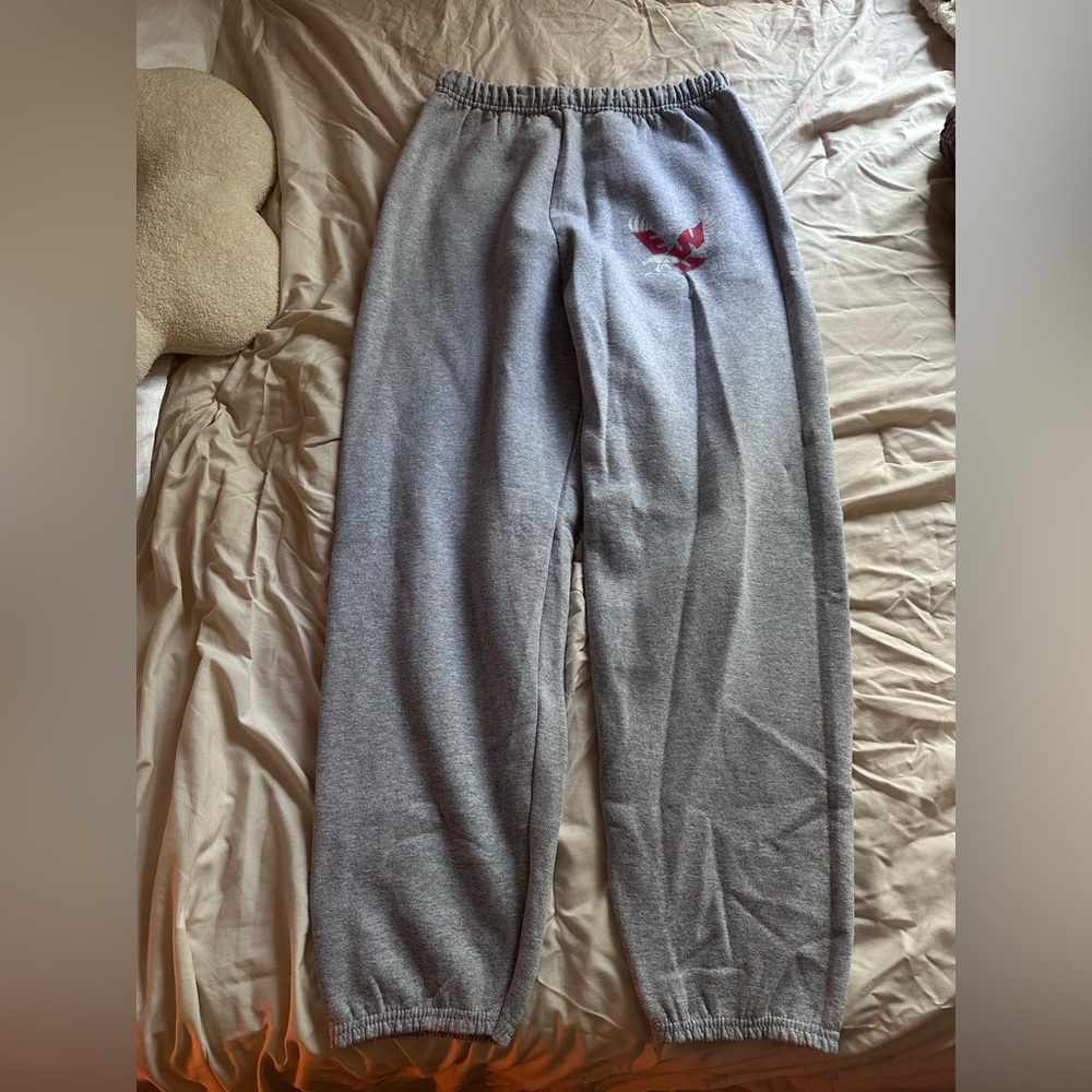 EWU grey sweatpants with emblem, Size L